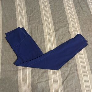 Lululemon psychic blue wunder train leggings 25”